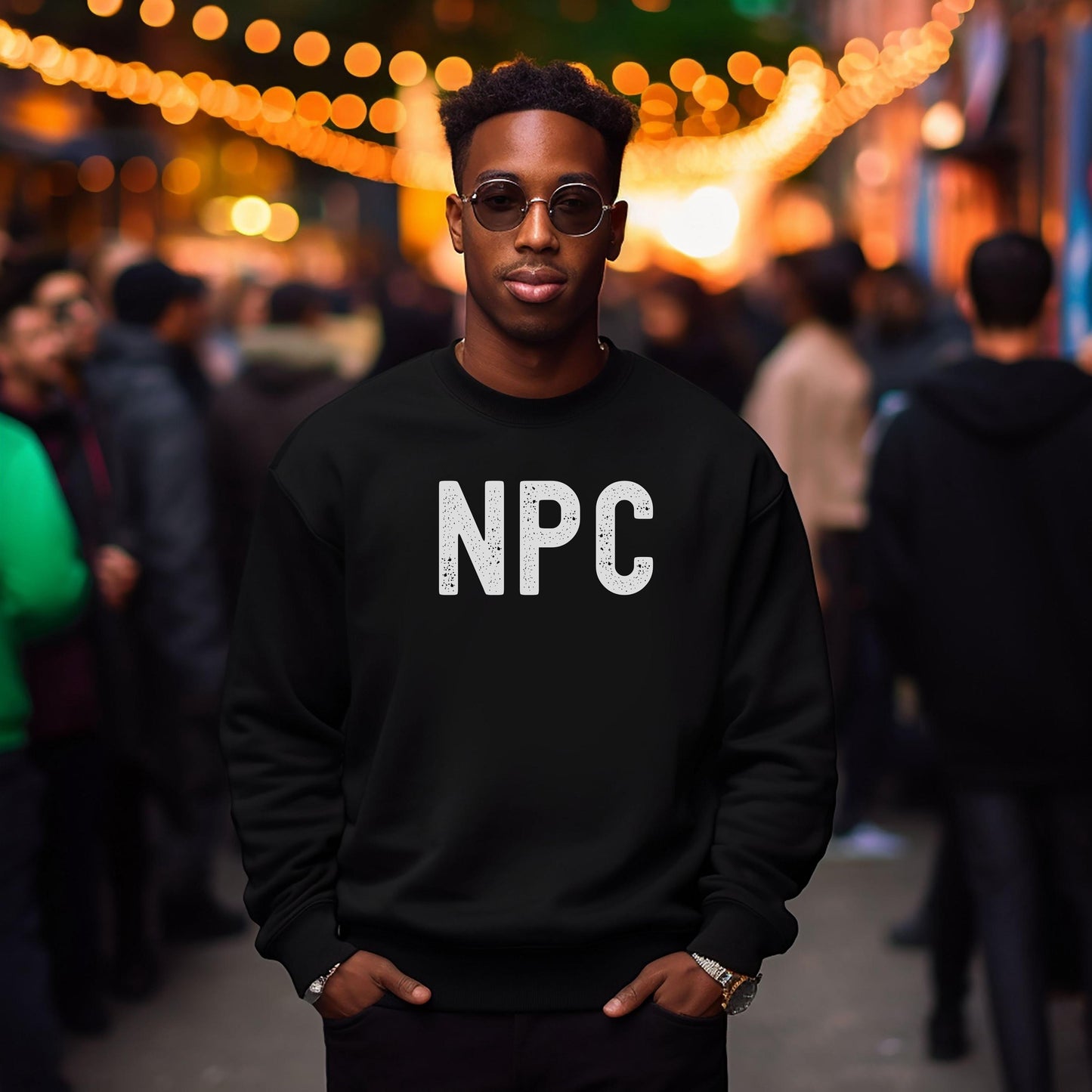 NPC MONO - Unisex Heavy Blend Crewneck Sweatshirt
