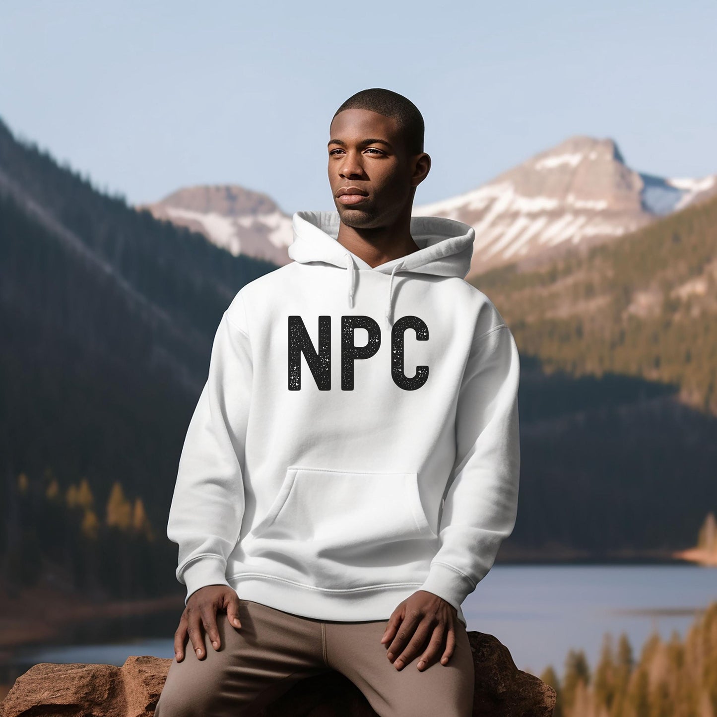 NPC Funny Quote Coat Guy Unisex Hoodie - Perfect Gift for Sports Fans and Fashion Enthusiasts, Family Present, Heavy Blend Sweatshirt