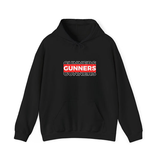 GUNNERS Monochrome Coat Guy Unisex Hoodie - Perfect Gift for Sports Fans and Fashion Enthusiasts, Family Present, Heavy Blend Sweatshirt